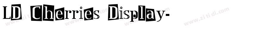 LD Cherries Display字体转换